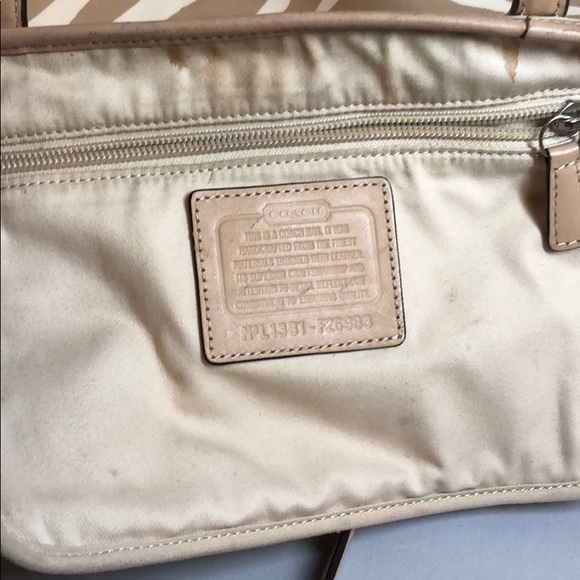 Authentic zebra coach bag - Picture 7 of 8